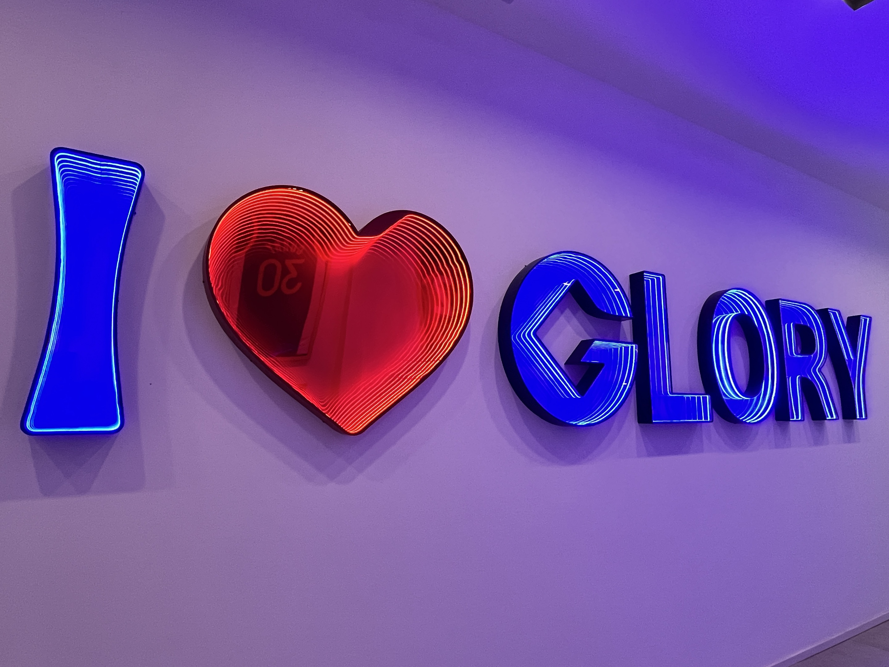 GLORY brand display at the Nanjing reception
