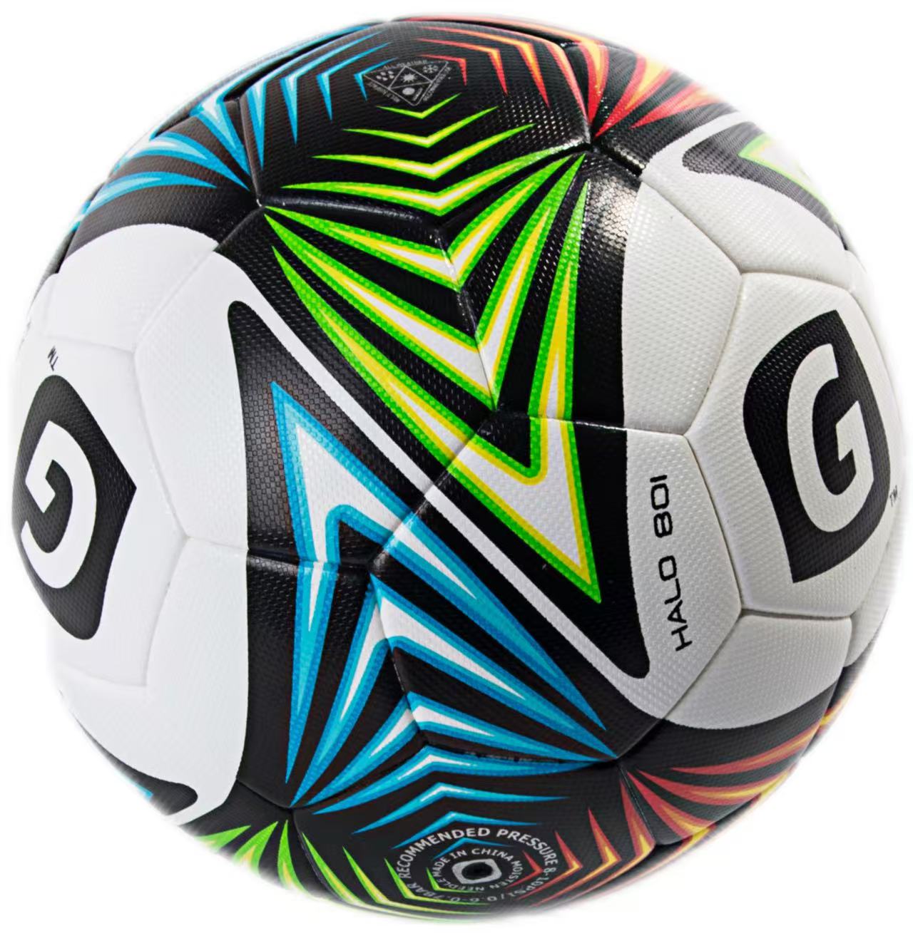GLORY black and green training football