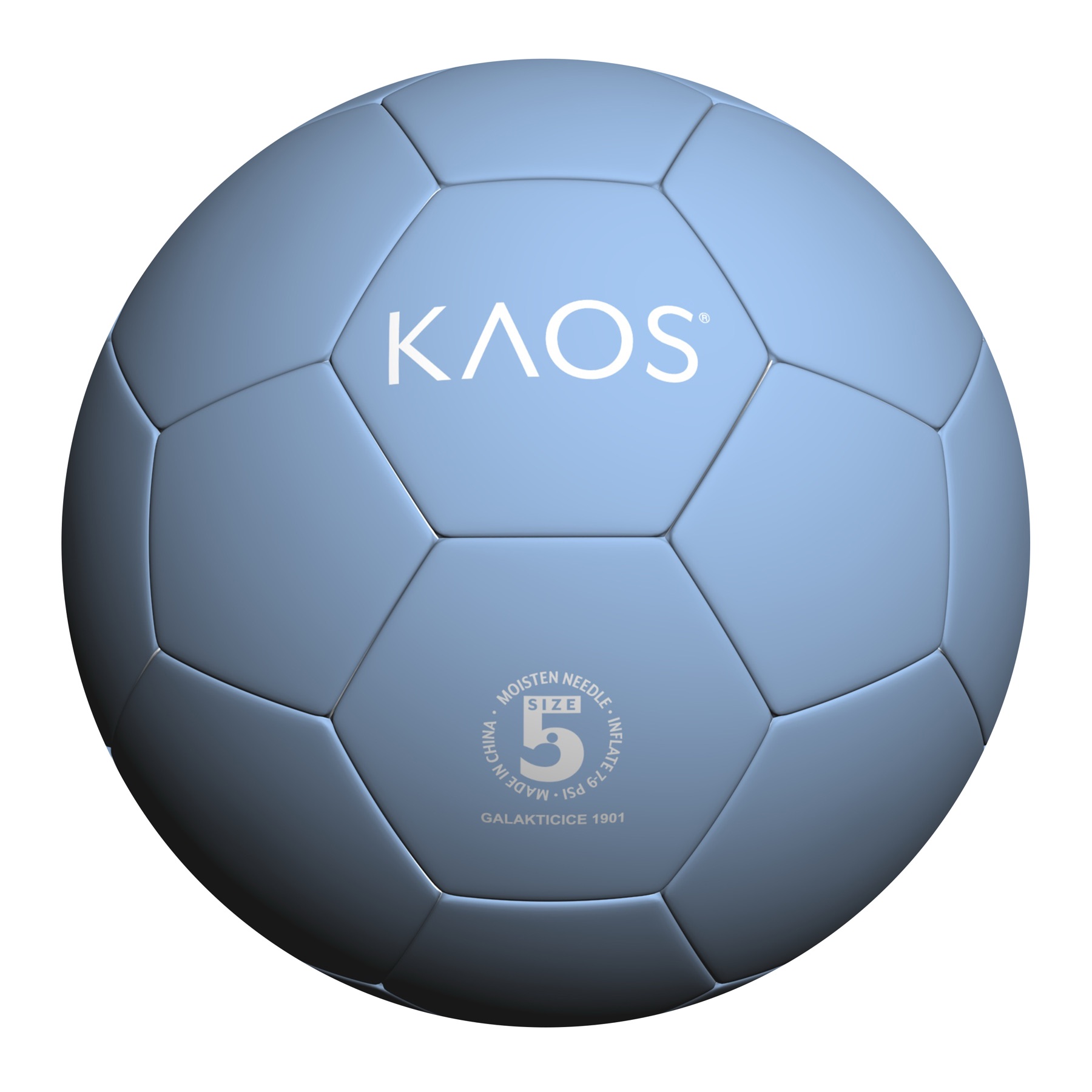 KAOS blue creative football for commemorative programs