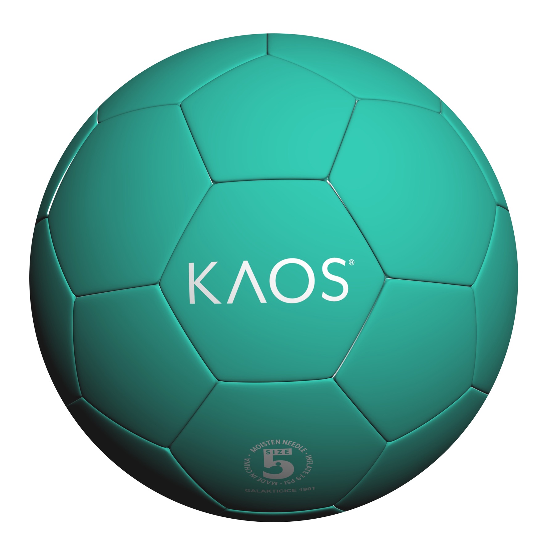 KAOS emerald football for gift and retail sets